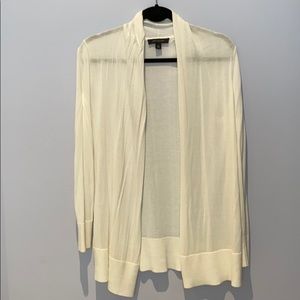 Ann Taylor 3/4 Sleeve White Cardigan